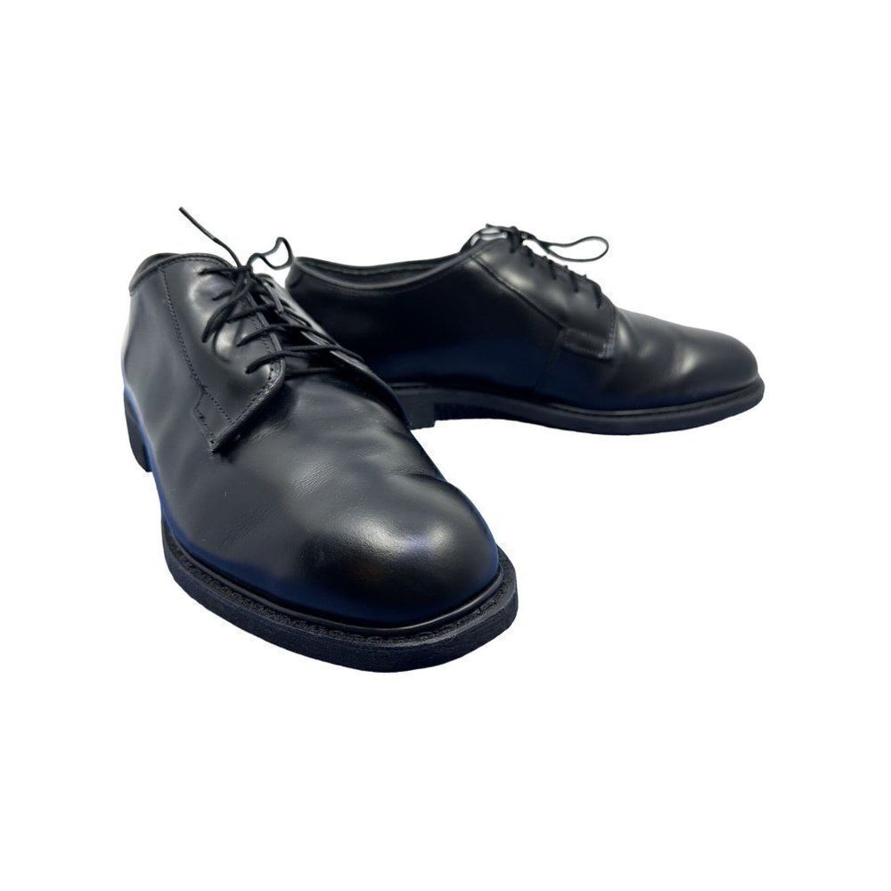 Bates Oxford Dress Shoes Men 11 D Black Excellent Leather Military E00968C